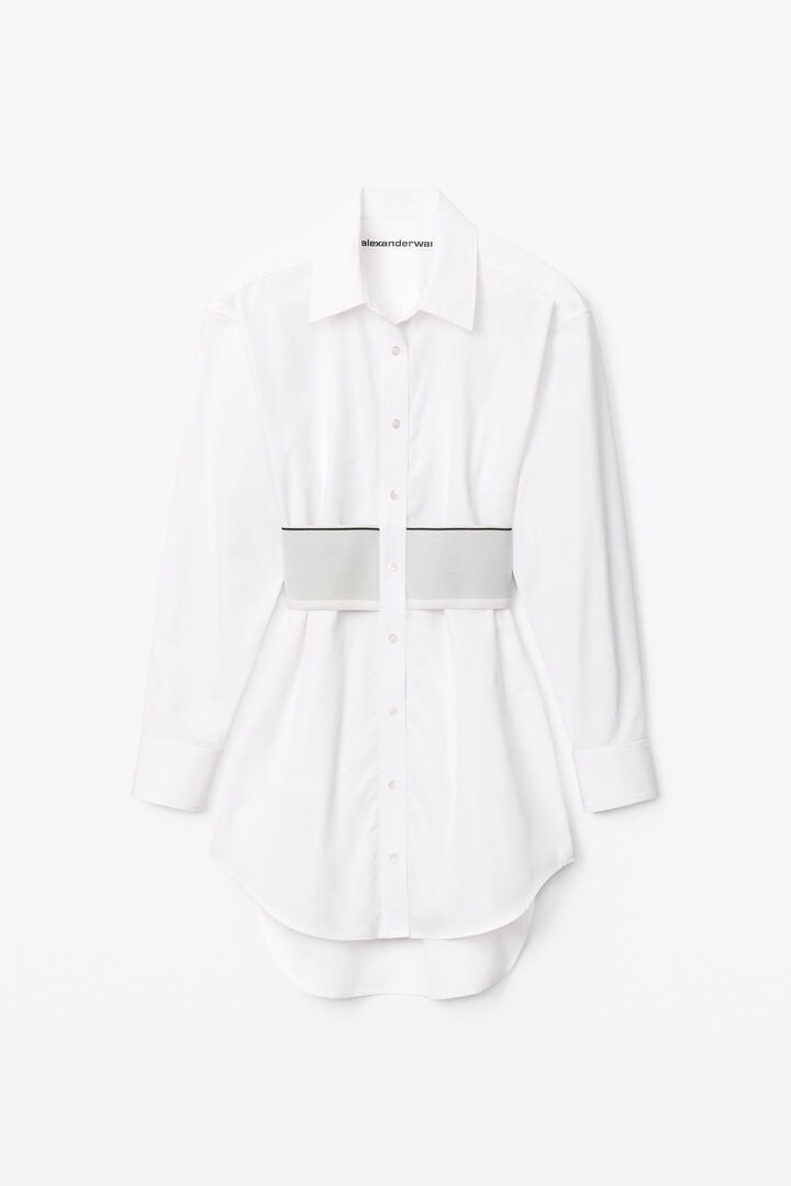 【関税&送料込】Alexander Wang Shirt Dress alexanderwang.t Cotton Smocked Mini Shirt Dress | Bloomingdale's